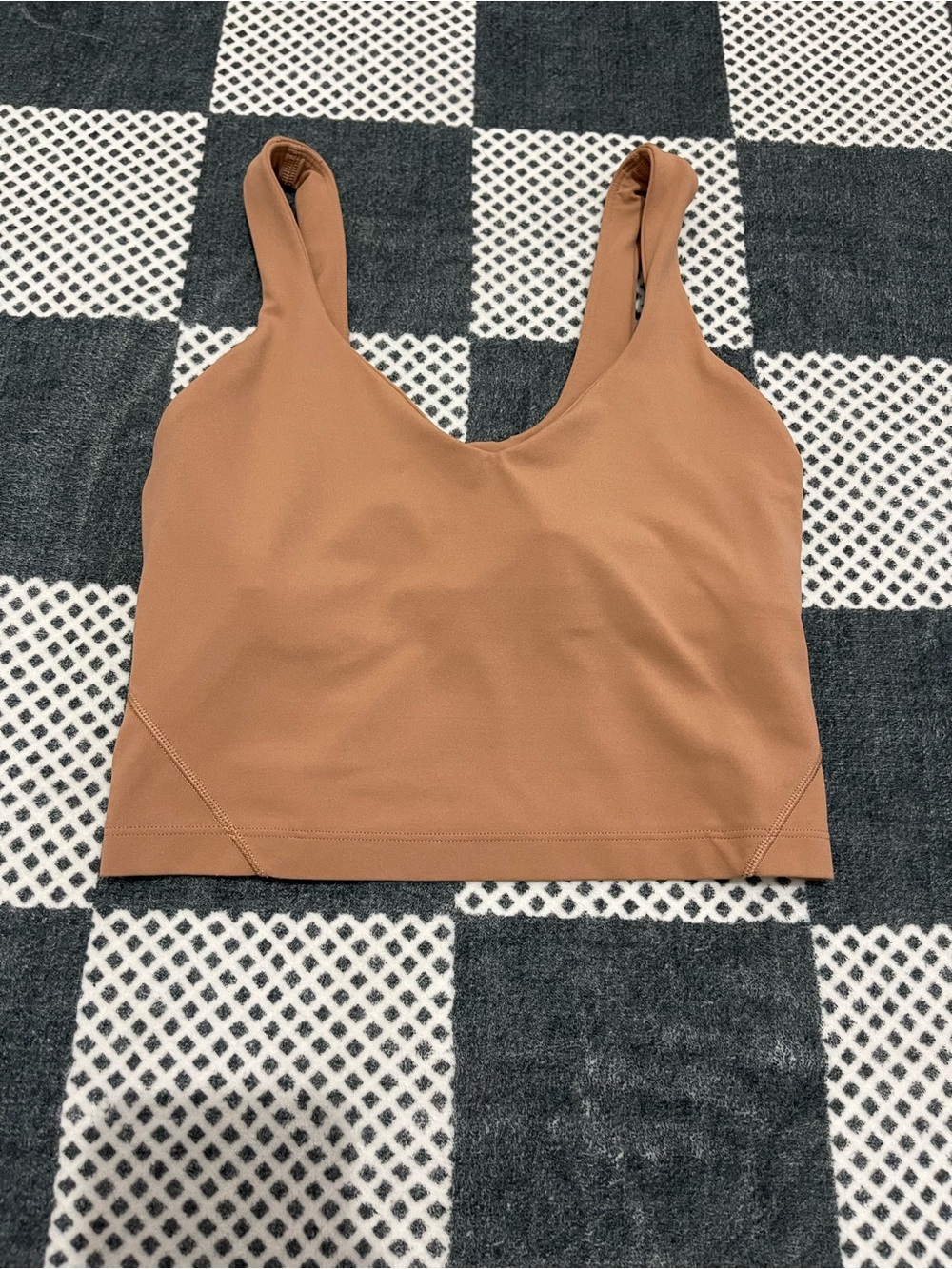 lululemon athletica Tan Seamless Scoop Sports Bralette